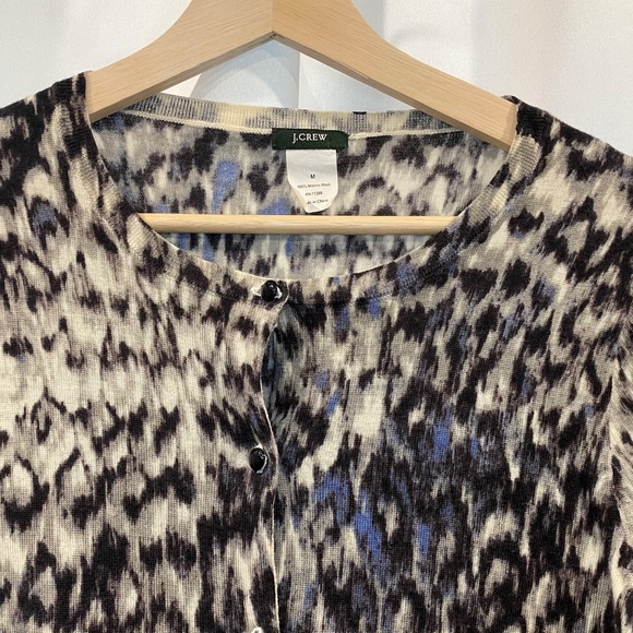 J.Crew Merino Wool Print Sweater - Picture 2 of 3